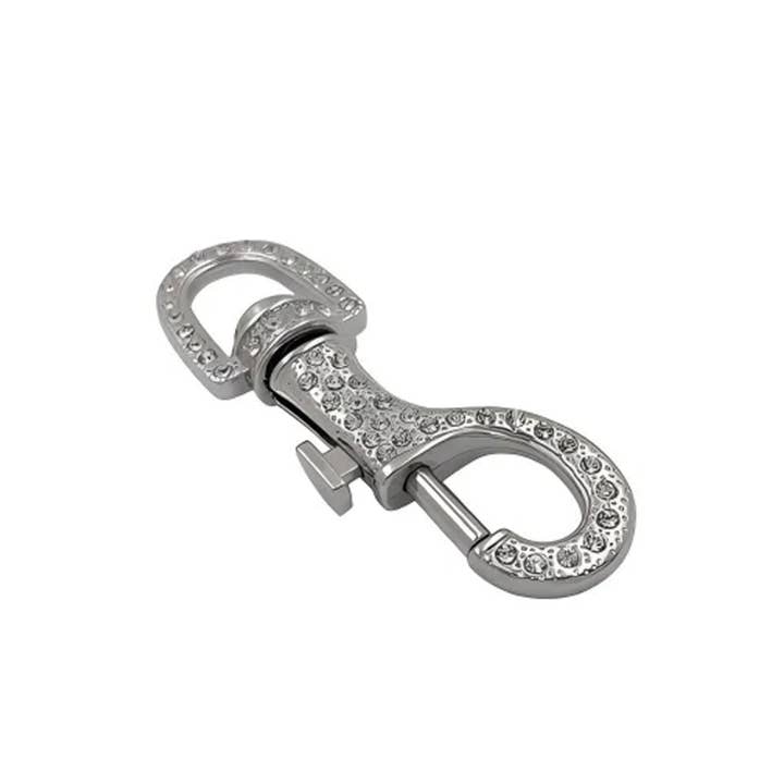 Luxury Diamond Decorated Hook Set Stylish High Quality Metal Hardware