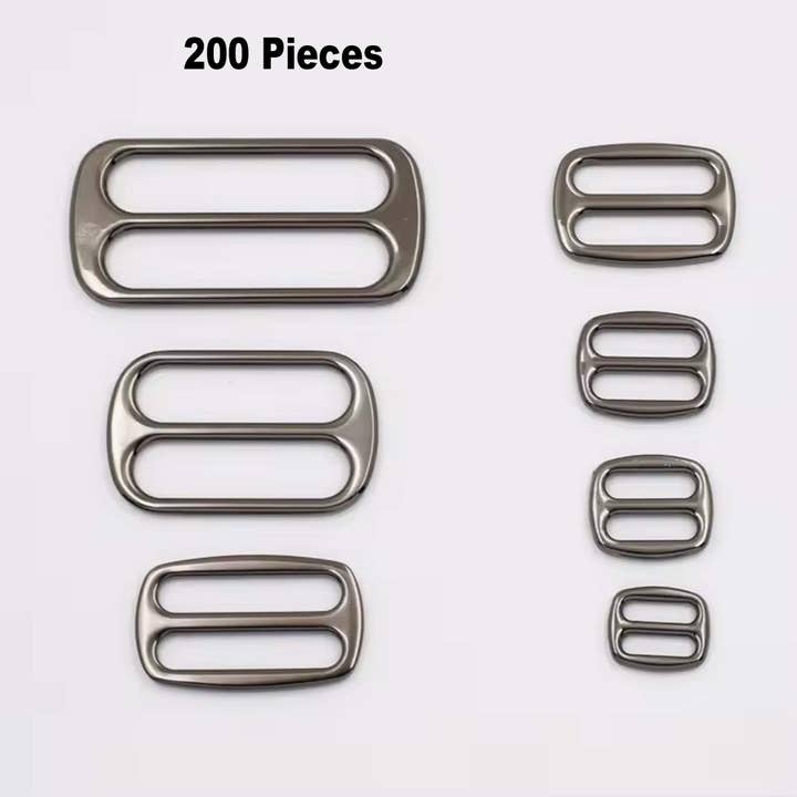 Metal Tri-Glide Adjustable Buckle for Bag Straps & Webbing