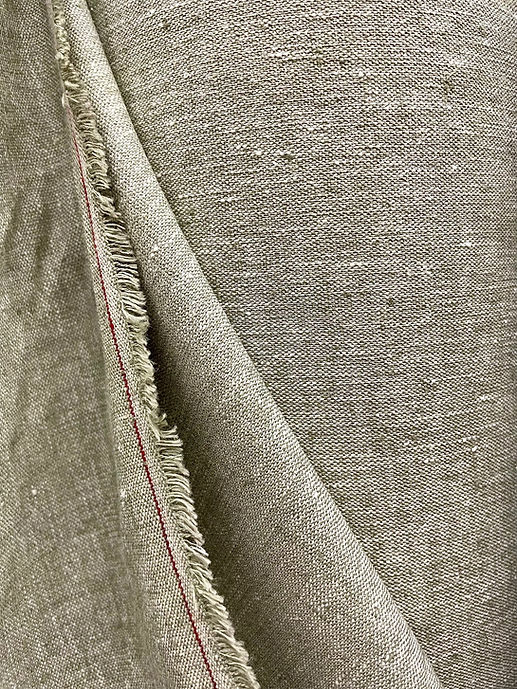 1 Yard Linen Cotton Sage Tweed Stretch Two Tone Woven Apparel Fabric 46 Inches Wide