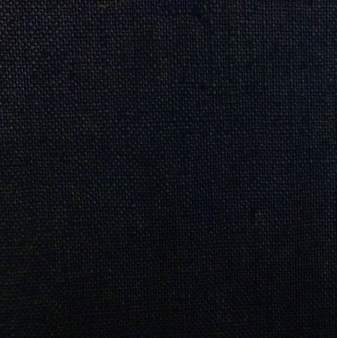 1 Yard Black Linen Rayon Blend Fabric Midweight Soft Texture 58" Wide