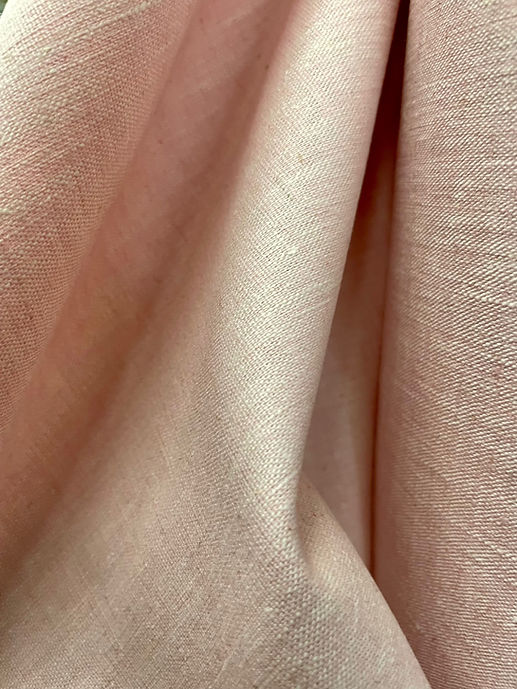 1 Yard Pink Tweed Two Tone Linen Cotton Midweight Stretch Fabric 50 Inches Wide