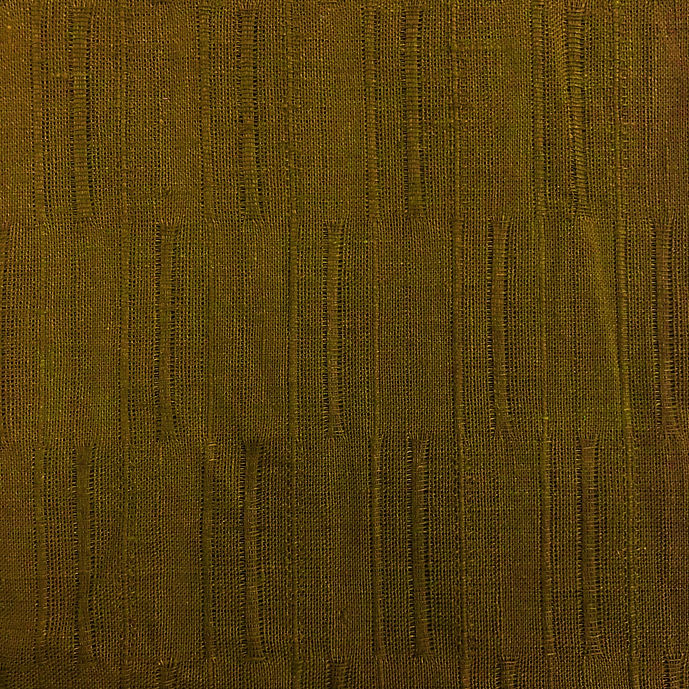 1 Yard Terracotta Pure Linen Jacquard Long Rice Stripe Laundered Fabric 65 Inch Width