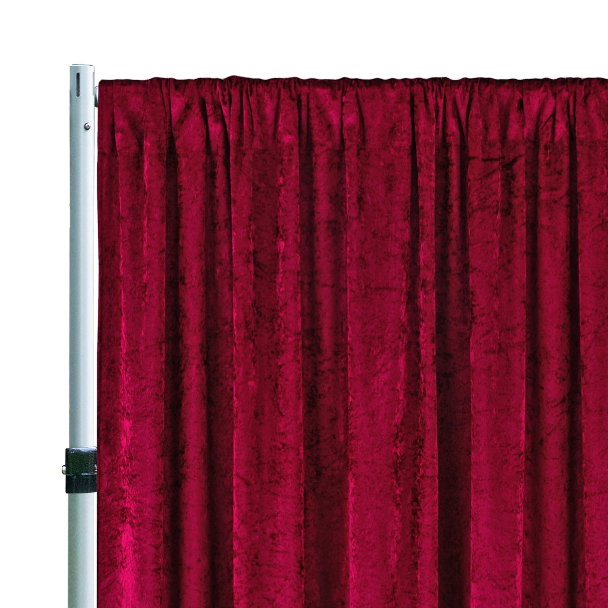 Velvet Backdrop Drape Panel 10 ft x 57 in Burgundy
