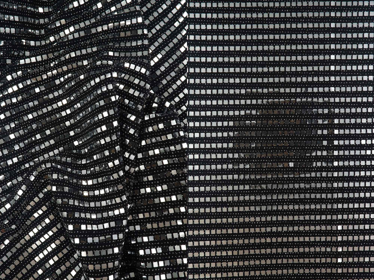 1 Yard Nylon Metallic Slinky Knit Fabric 190 GSM, 56/58? Wide Stretch Blend