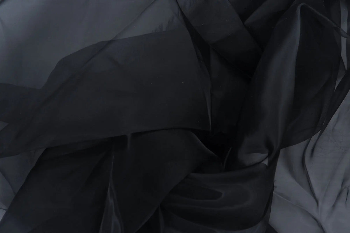 1 Yard Nylon Polyester Organza Solid Woven Fabric Sheer Lightweight 61/62" Width