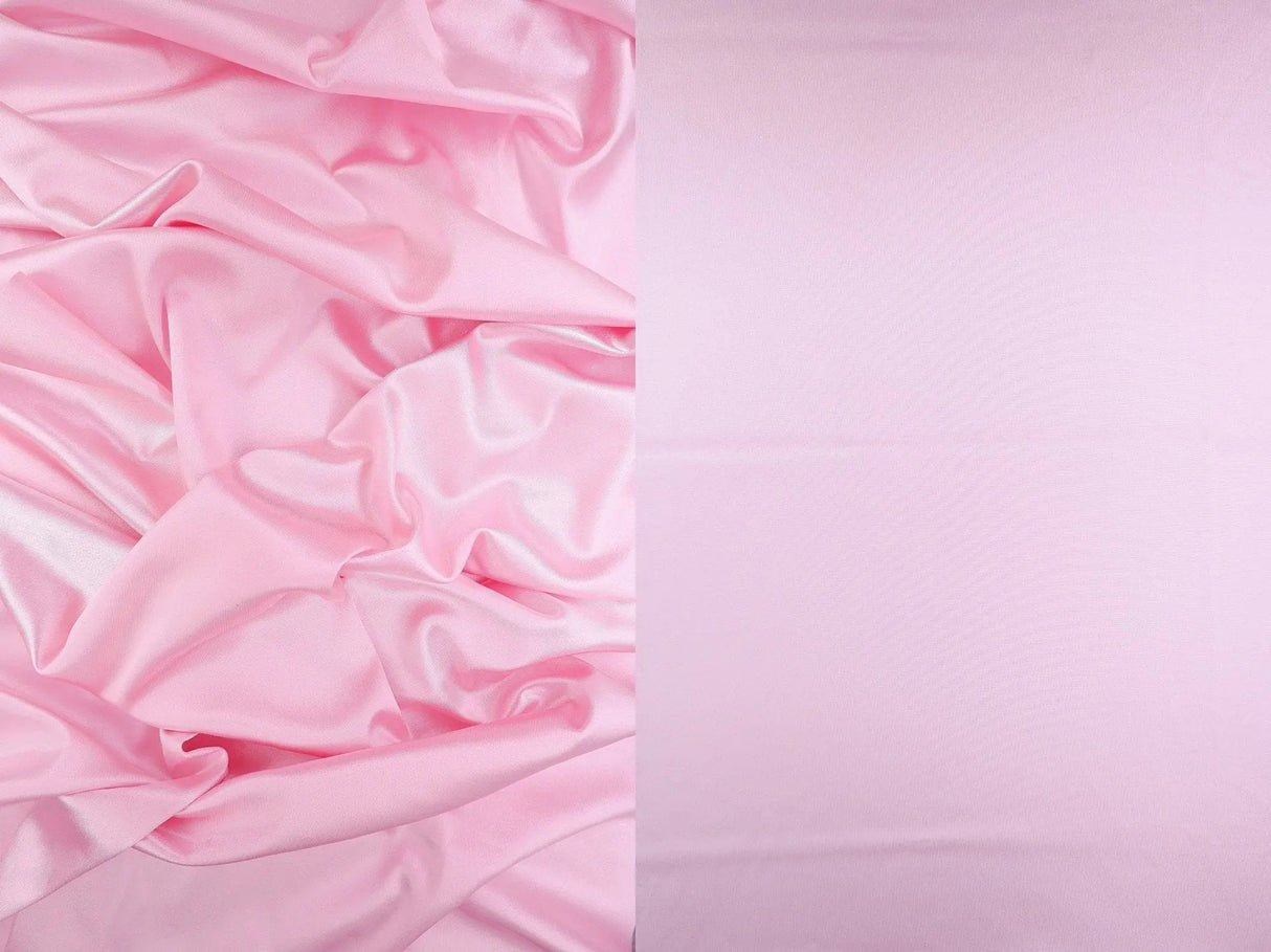 1 Yard Stretch Bridal Satin Fabric 250 GSM, 58/60'' Wide Polyester Spandex Blend