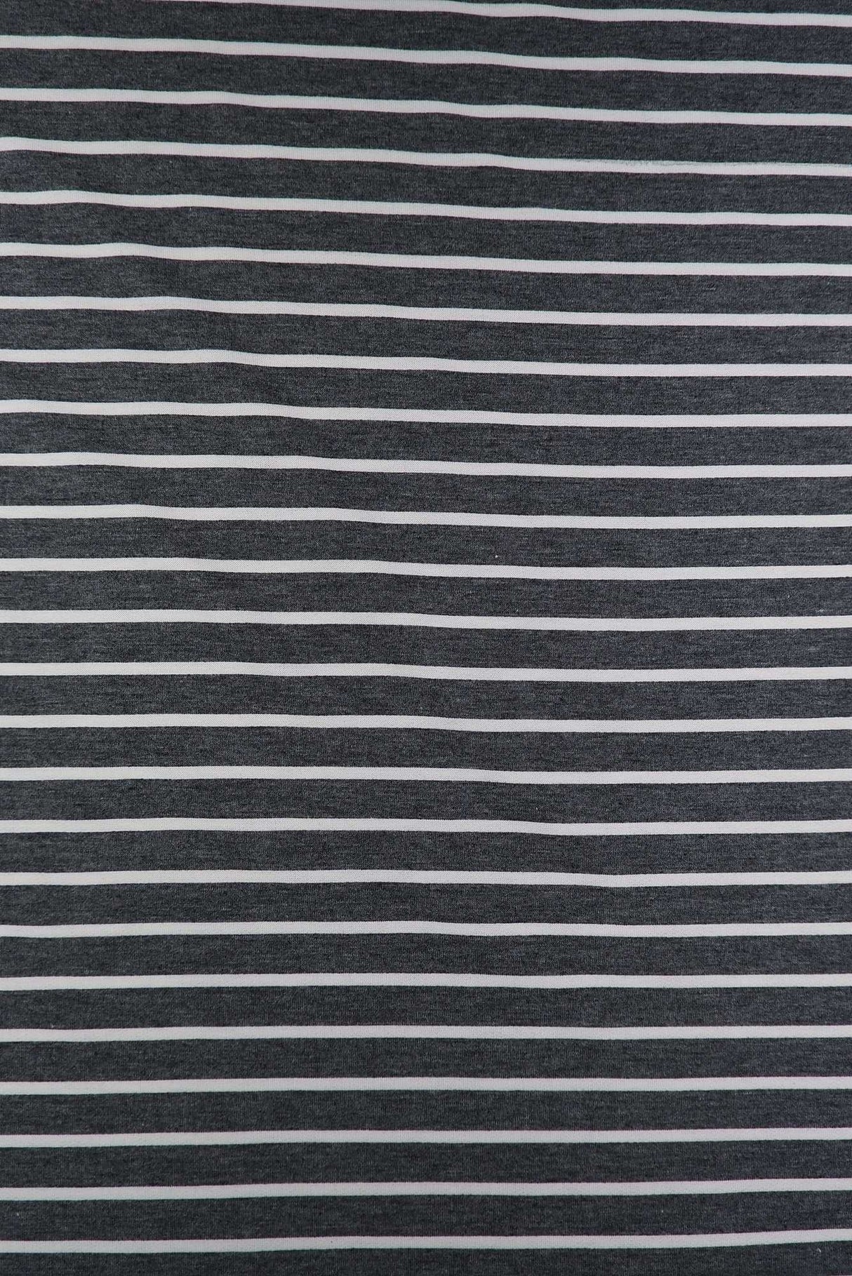1 Yard French Terry Stripe Knit Fabric 200 GSM, 58/60'' Wide Polyester Rayon Spandex Blend