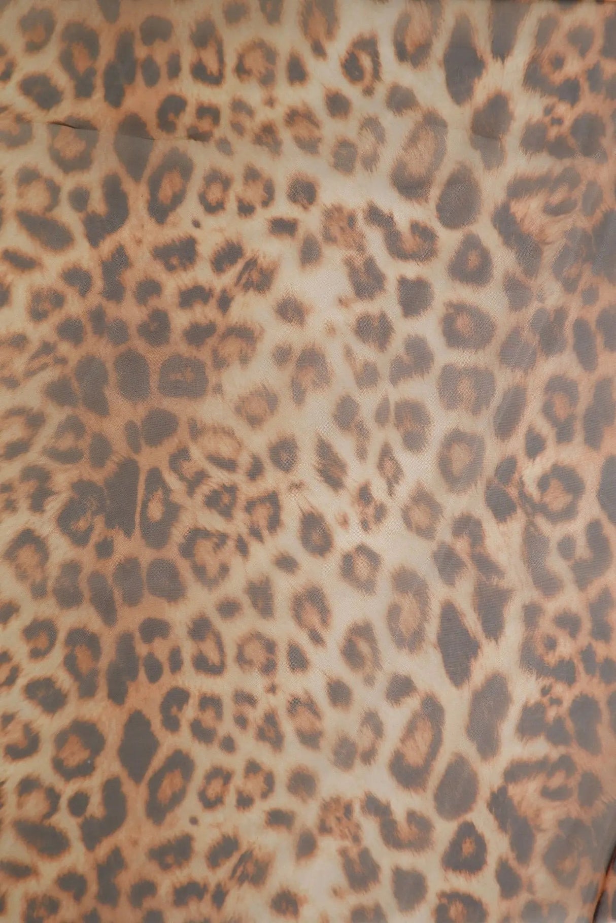 1 Yard Nylon Polyester Organza Animal Print Sheer Lightweight Woven Fabric 58/59" Width