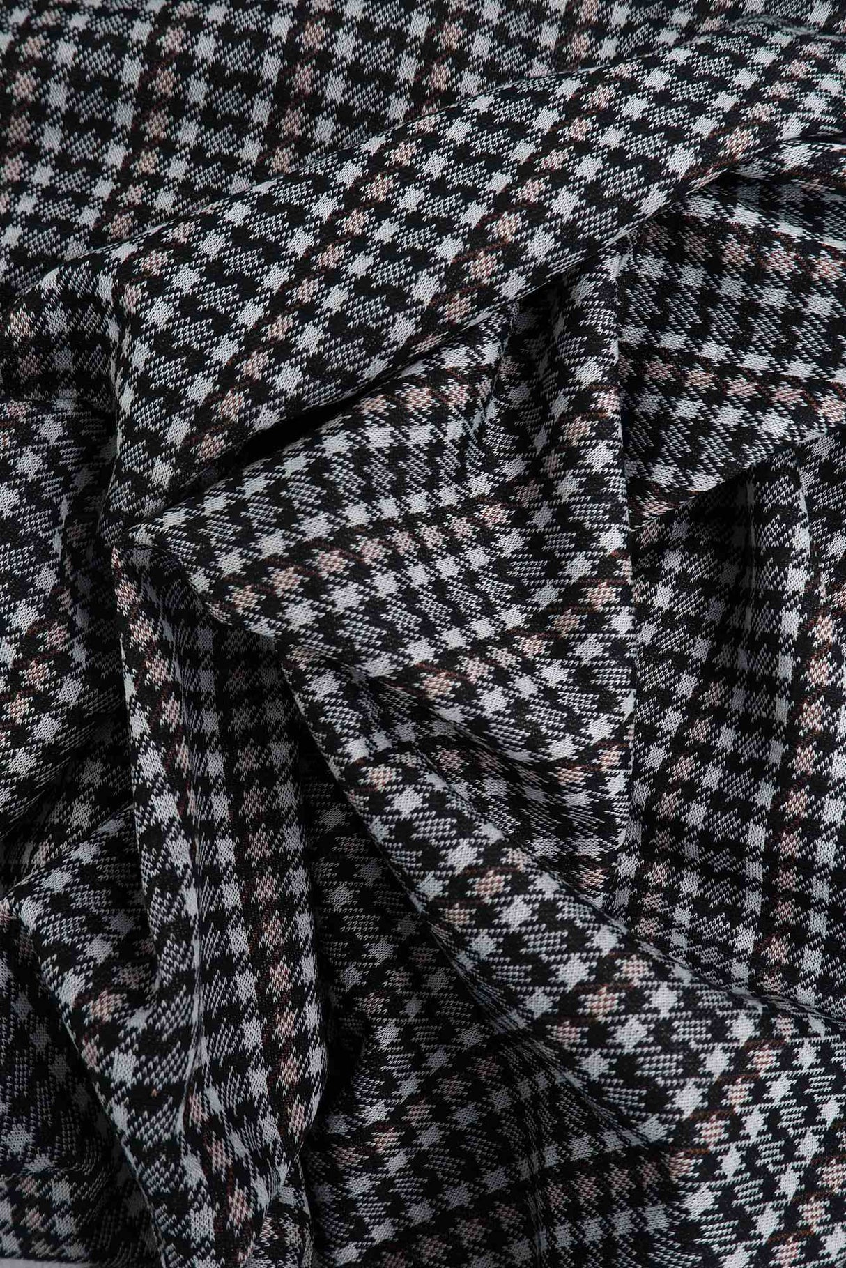 58/60" Double Knit Jacquard Plaid Fabric 90.5% Polyester 8.5% Rayon 1% Spandex 230 GSM by Yard