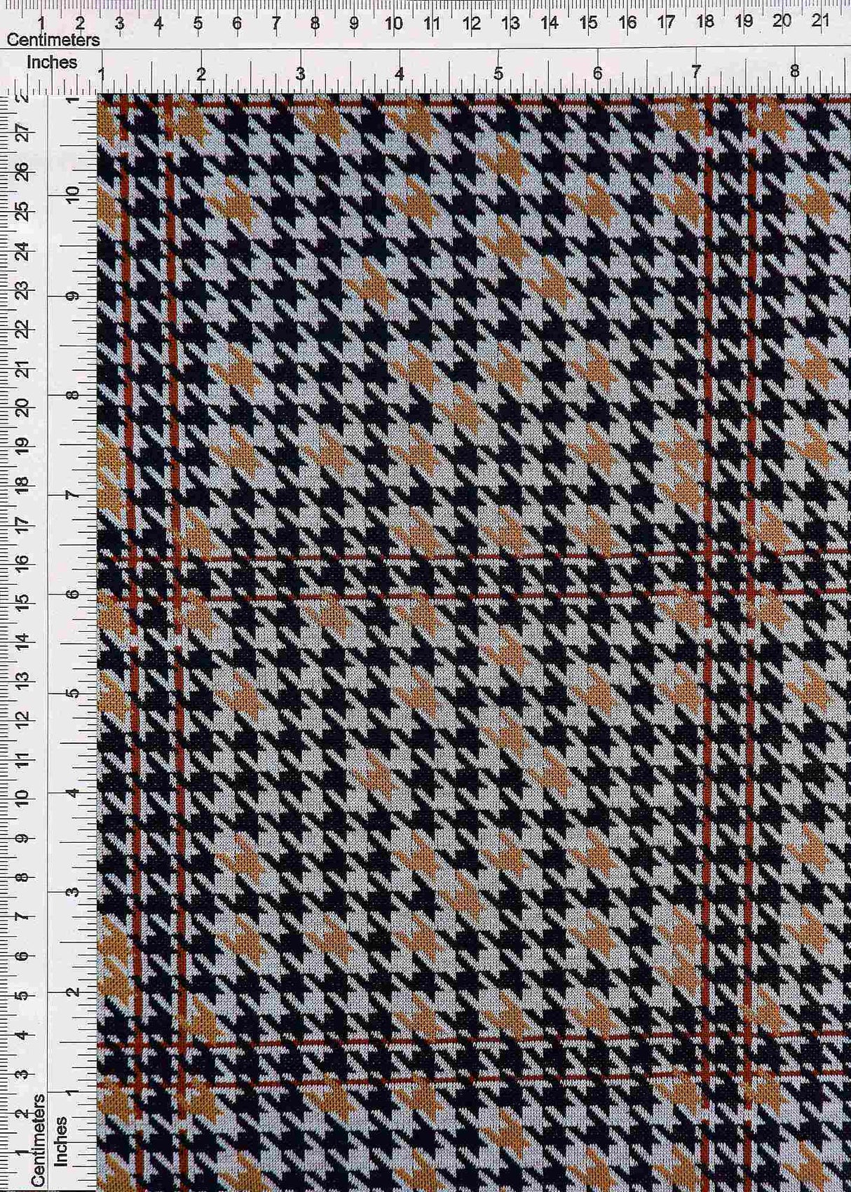 58/60" Double Knit Jacquard Plaid Fabric 90.5% Polyester 8.5% Rayon 1% Spandex 230 GSM by Yard