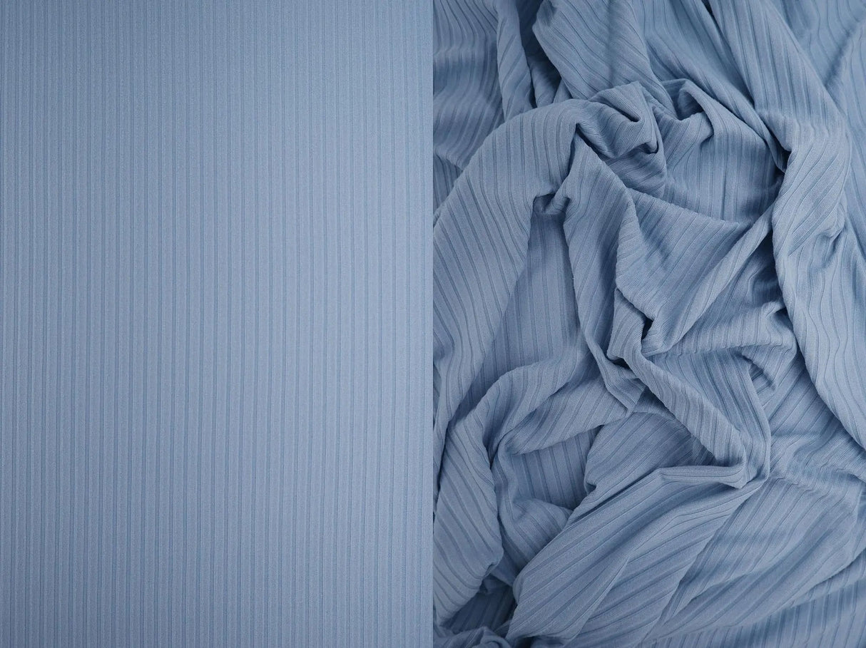 8x3 Ribbed Knit Fabric 58/60" Width, Perfect for Apparel & DIY