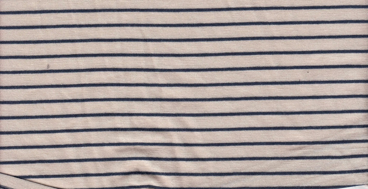 Rayon Spandex Jersey Yarn Dye Stripe Fabric 1 Yard Soft Stretch Lightweight 58/60" Wide