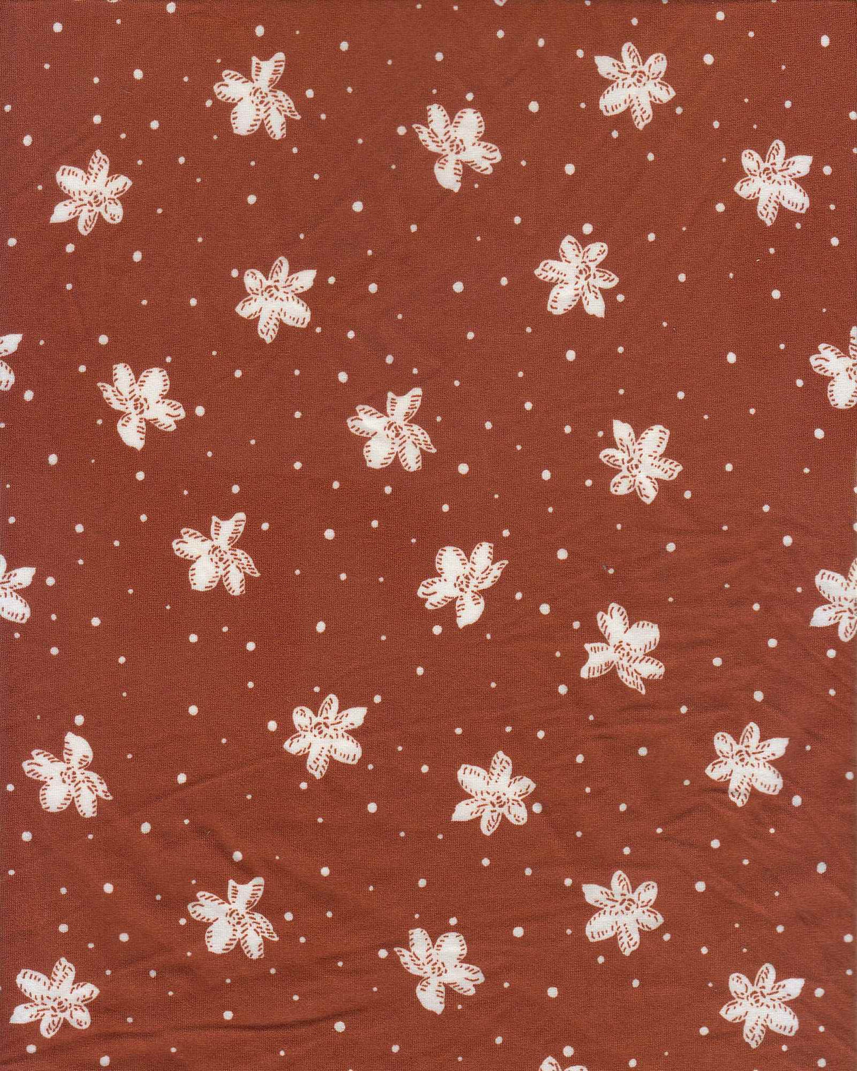 1 Yard DTY Brushed Ditsy Floral Print Knit Fabric 58/60" Width