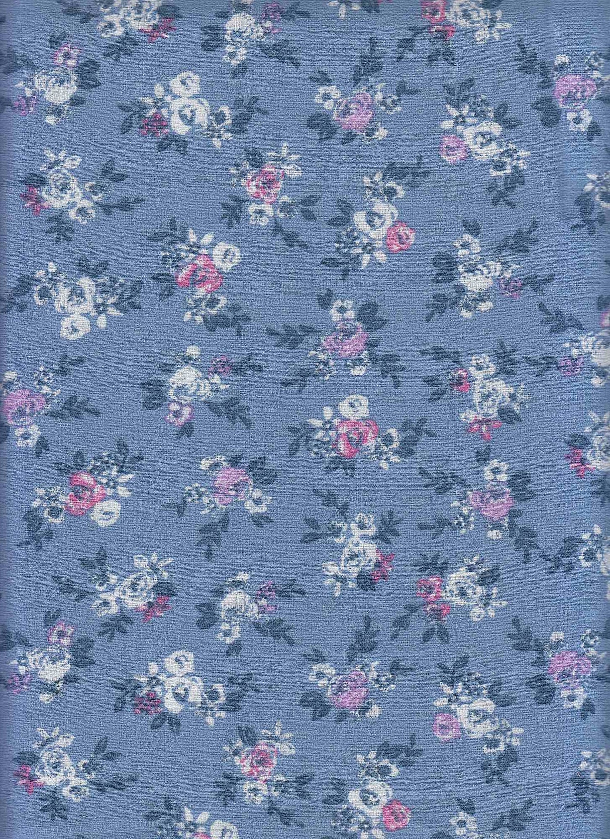 1 Yard Linen Look Printed Woven Fabric Durable Floral Design Drapery 58/59" Width