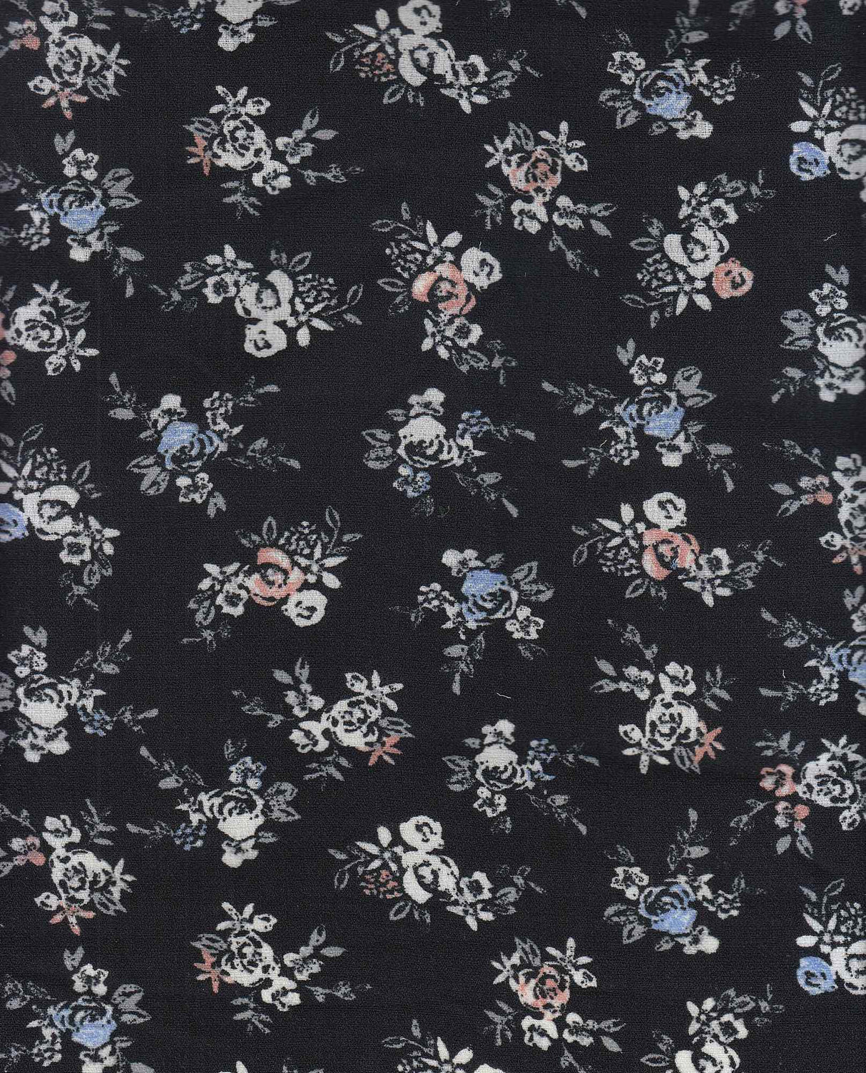 1 Yard Linen Look Printed Woven Fabric Durable Floral Design Drapery 58/59" Width