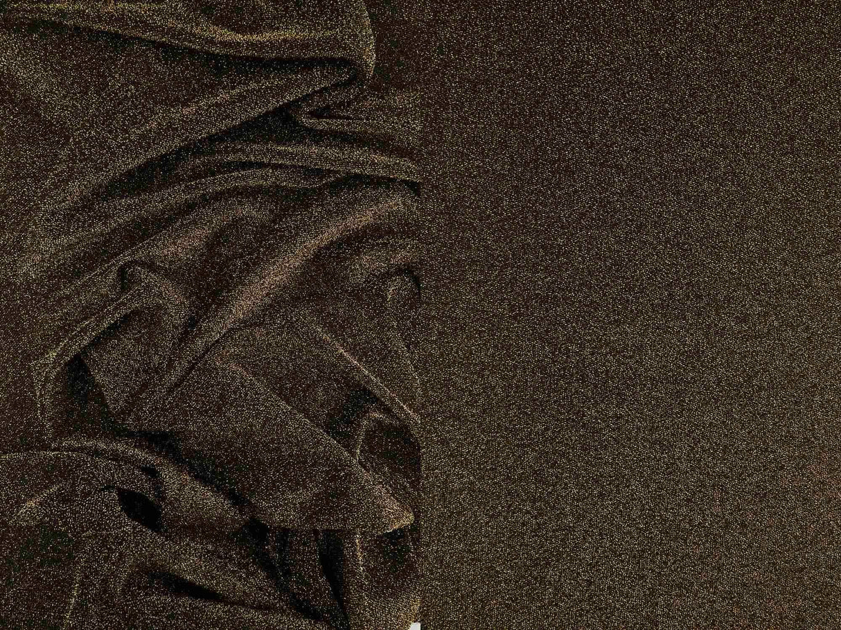 1 Yard Glitter Jersey Knit Fabric with Lurex, 150 GSM, 58/60'' Wide Stretch Blend