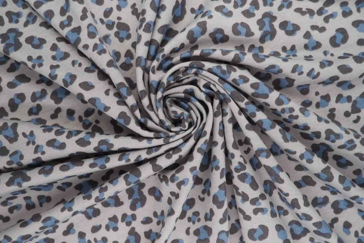 1 Yard French Terry Knit Fabric Animal Print 58/60" Width