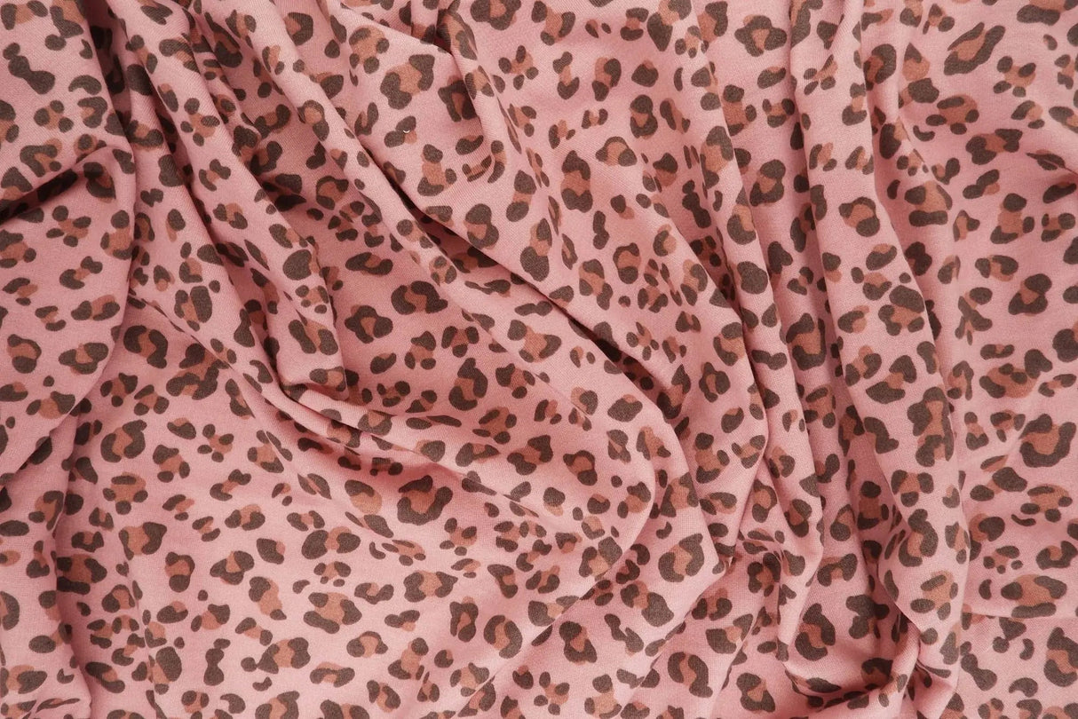 1 Yard French Terry Knit Fabric Animal Print 58/60" Width