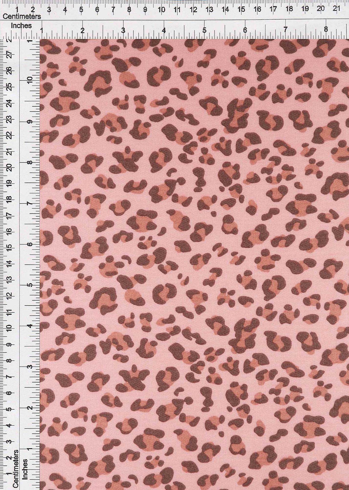 1 Yard French Terry Knit Fabric Animal Print 58/60" Width