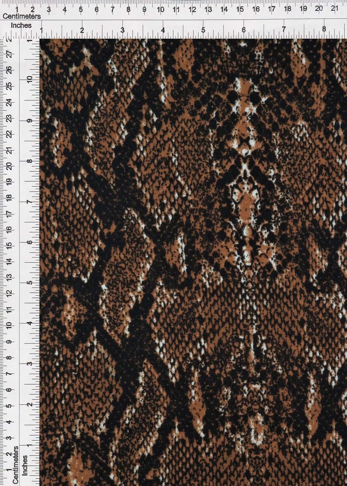 1 Yard Polyester Spandex DTY Brush Snake Skin Print Animal Fabric 58/60" Width