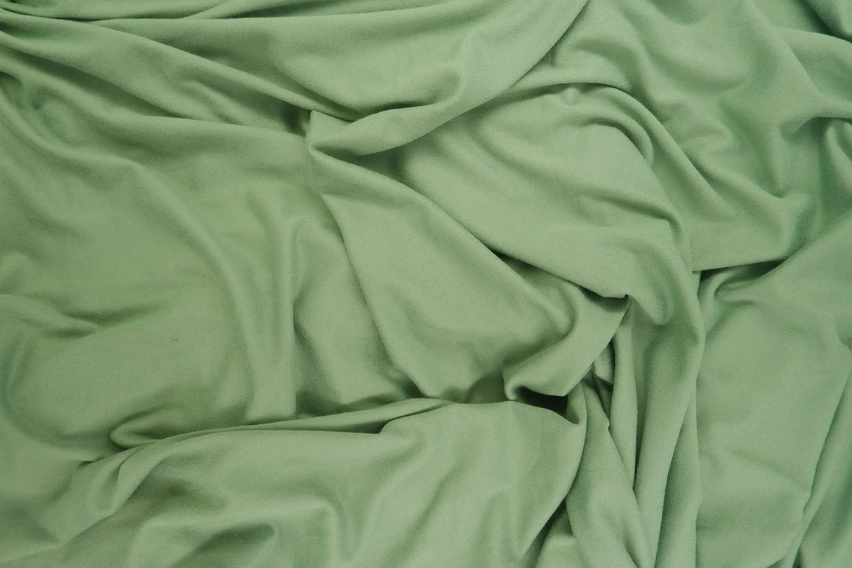 1 Yard DTY Brushed Solid Knit Fabric, 58/60'' Wide Polyester Spandex Blend