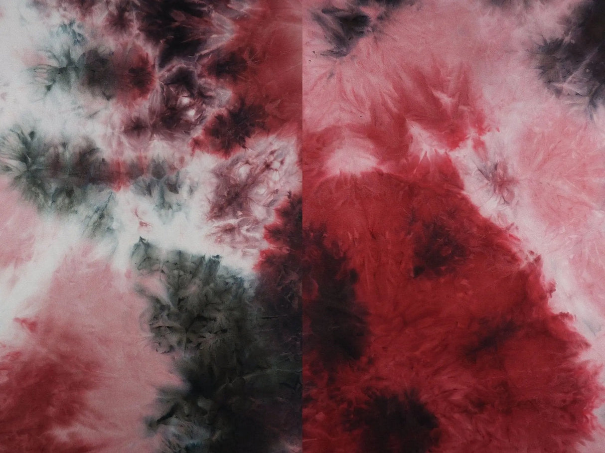 DTY Brushed Tie Dye Knit Fabric 1 Yard Soft Stretch Lightweight 58/60" Wide