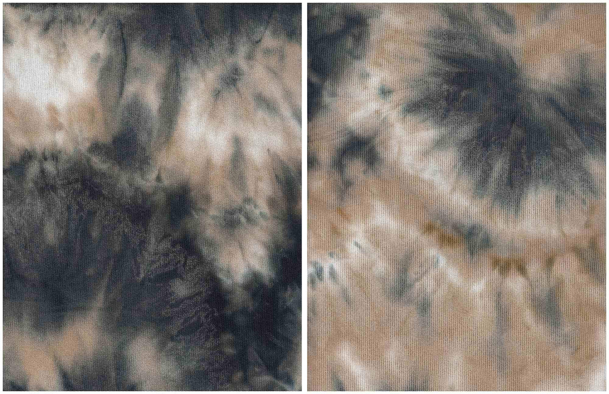Brushed Tie Dye Sweater Knit Fabric 1 Yard Soft Stretch Cozy 58/60" Wide