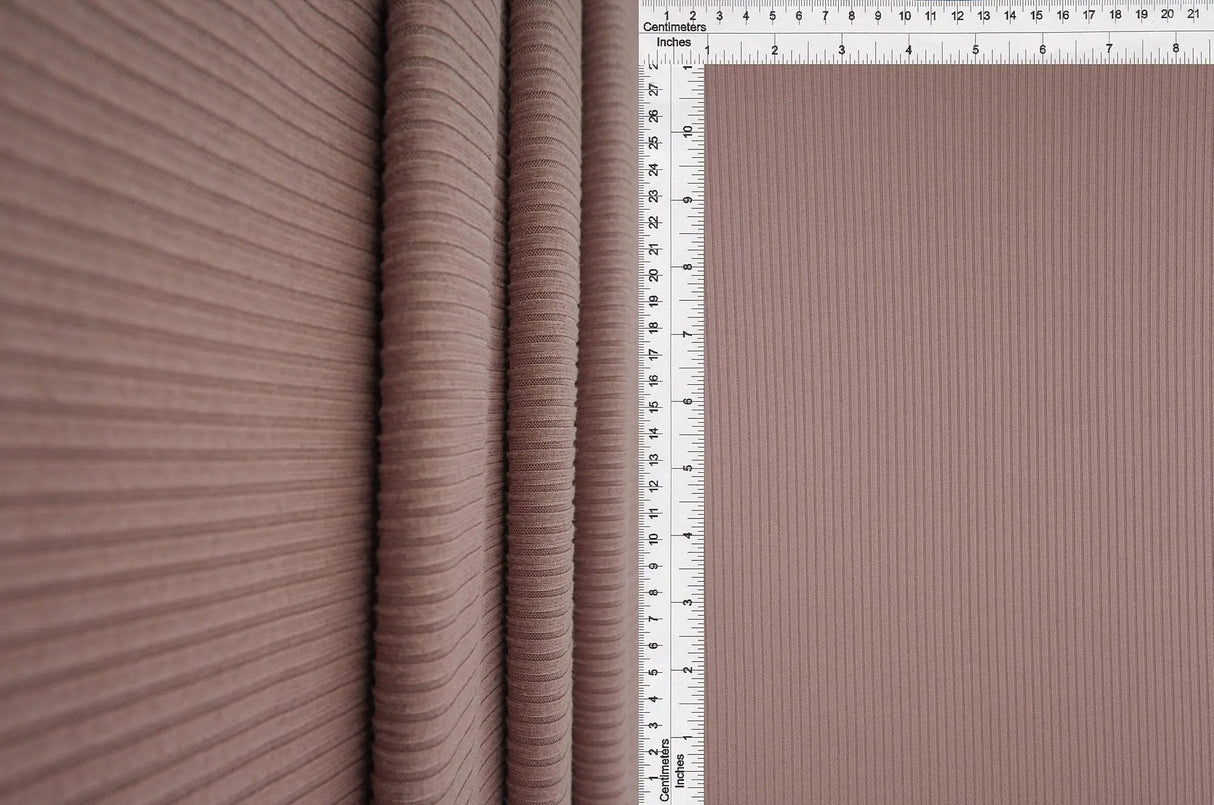1 Yard 4x2 Yummy Rib Solid Knit Fabric, 58/60'' Wide Polyester Spandex Blend