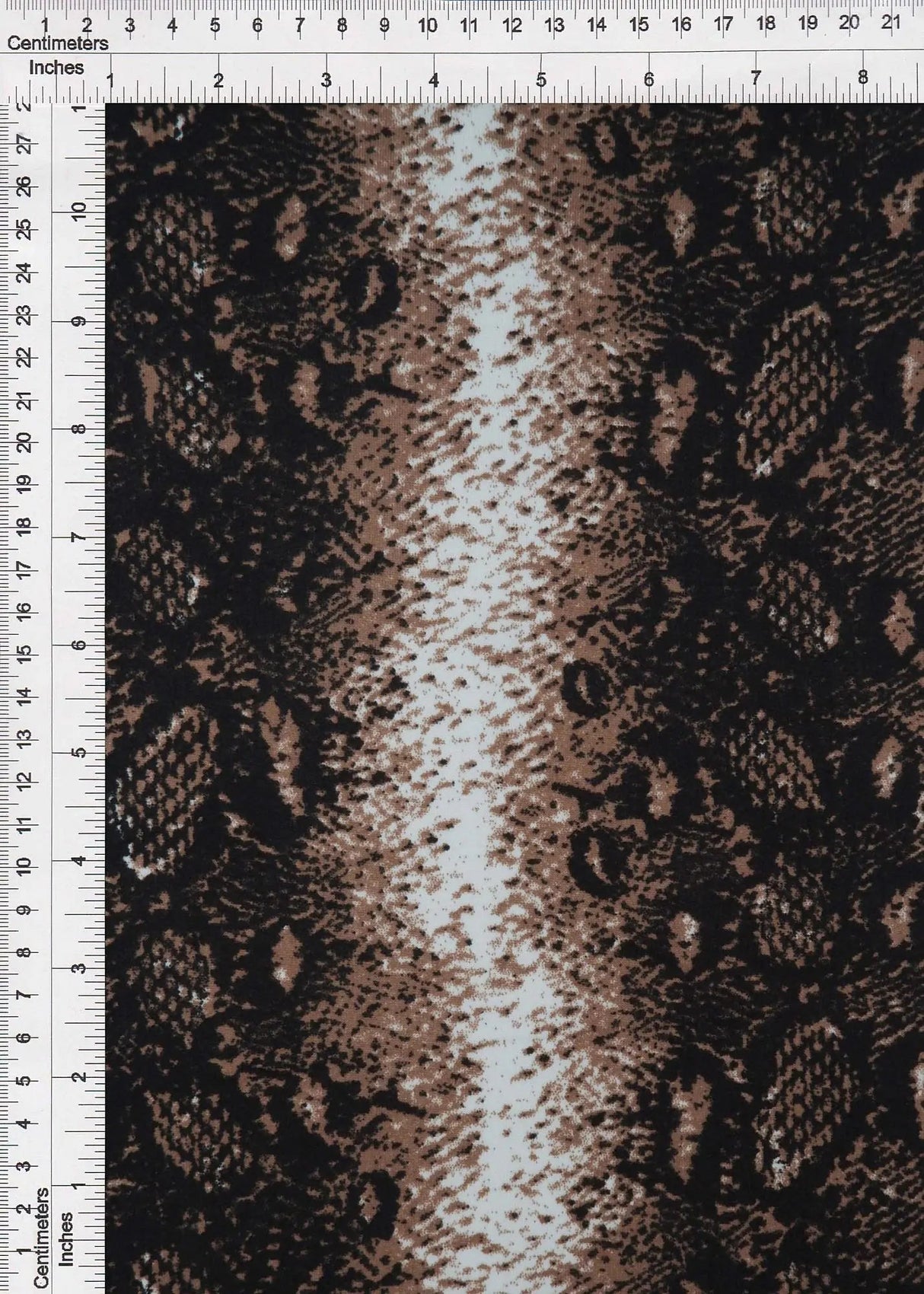 1 Yard DTY Brushed Snake Print Knit Fabric Soft Stretch 58/60" Width