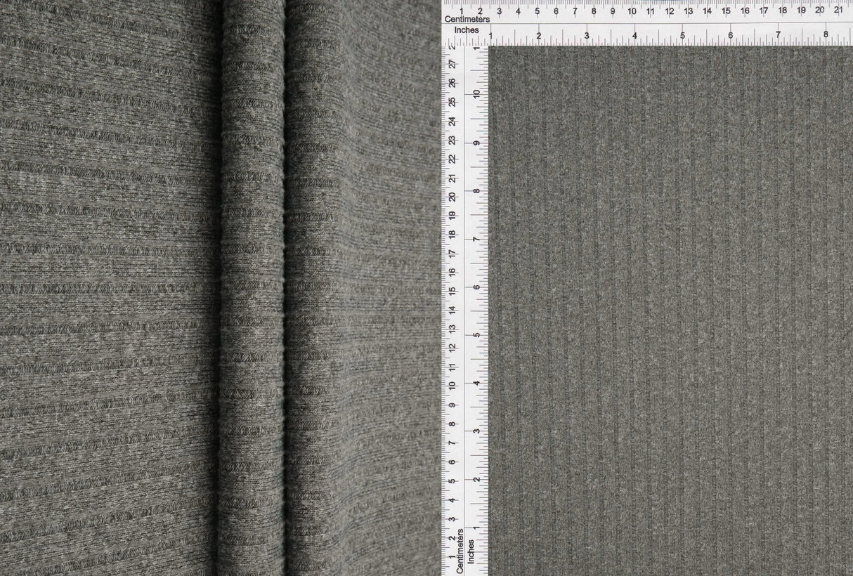 8x3 Yummy Rib Solid Knit Fabric 58/60" Wide Perfect for Loungewear & Casualwear