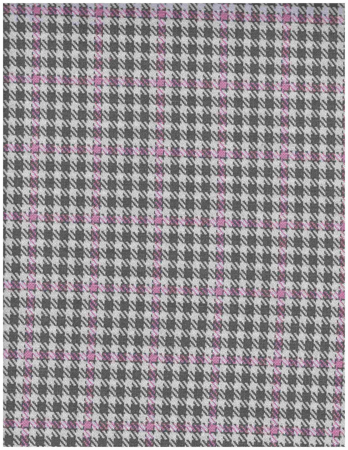 Classic Double Knit Jacquard Plaid Fabric Stretch Polyester Rayon 58/60 Inches Wide