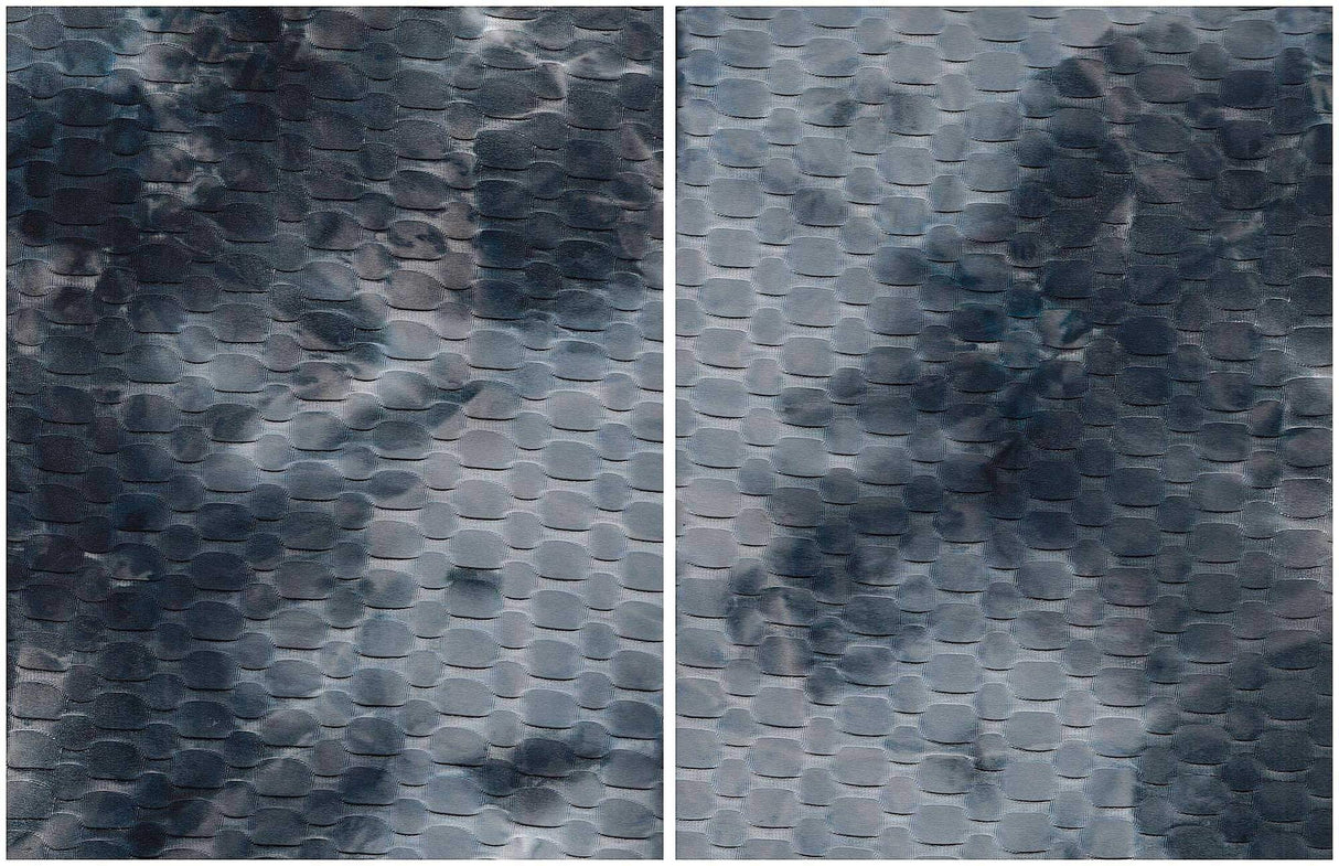 1 Yard Honeycomb Knit Real Tie Dye Stretch Fabric 58/60 Inch Wide