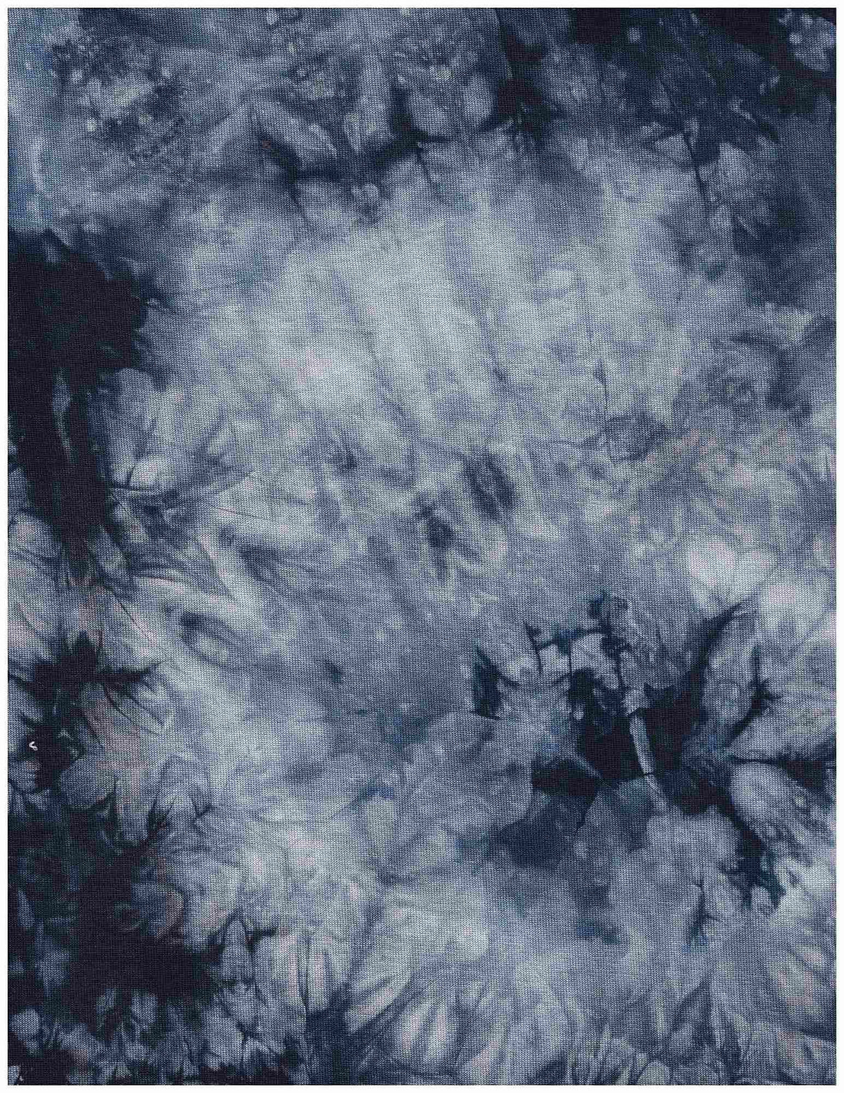 1 Yard Rayon Spandex Jersey Tie-Dye Knit Fabric 180 GSM, 58/60'' Wide