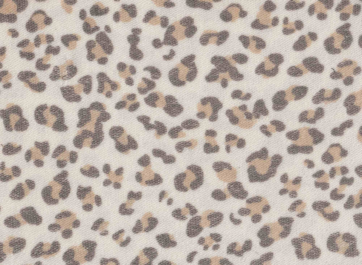 Organic Terry Animal Print Knit Fabric 1 Yard Soft Stretch Comfortable 58/60" Wide