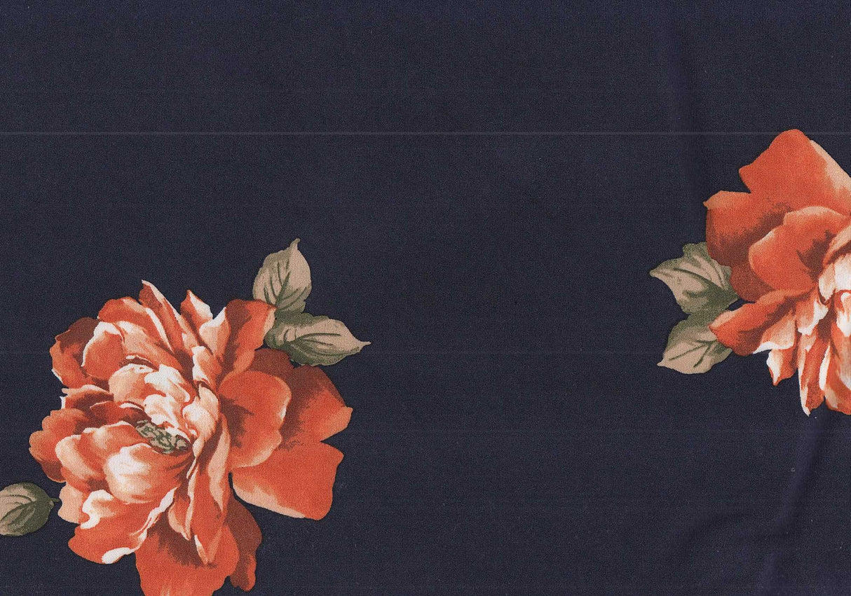 1 Yard Polyester Spandex DTY Knit Fabric Soft Stretch Floral Print 58/60" Width