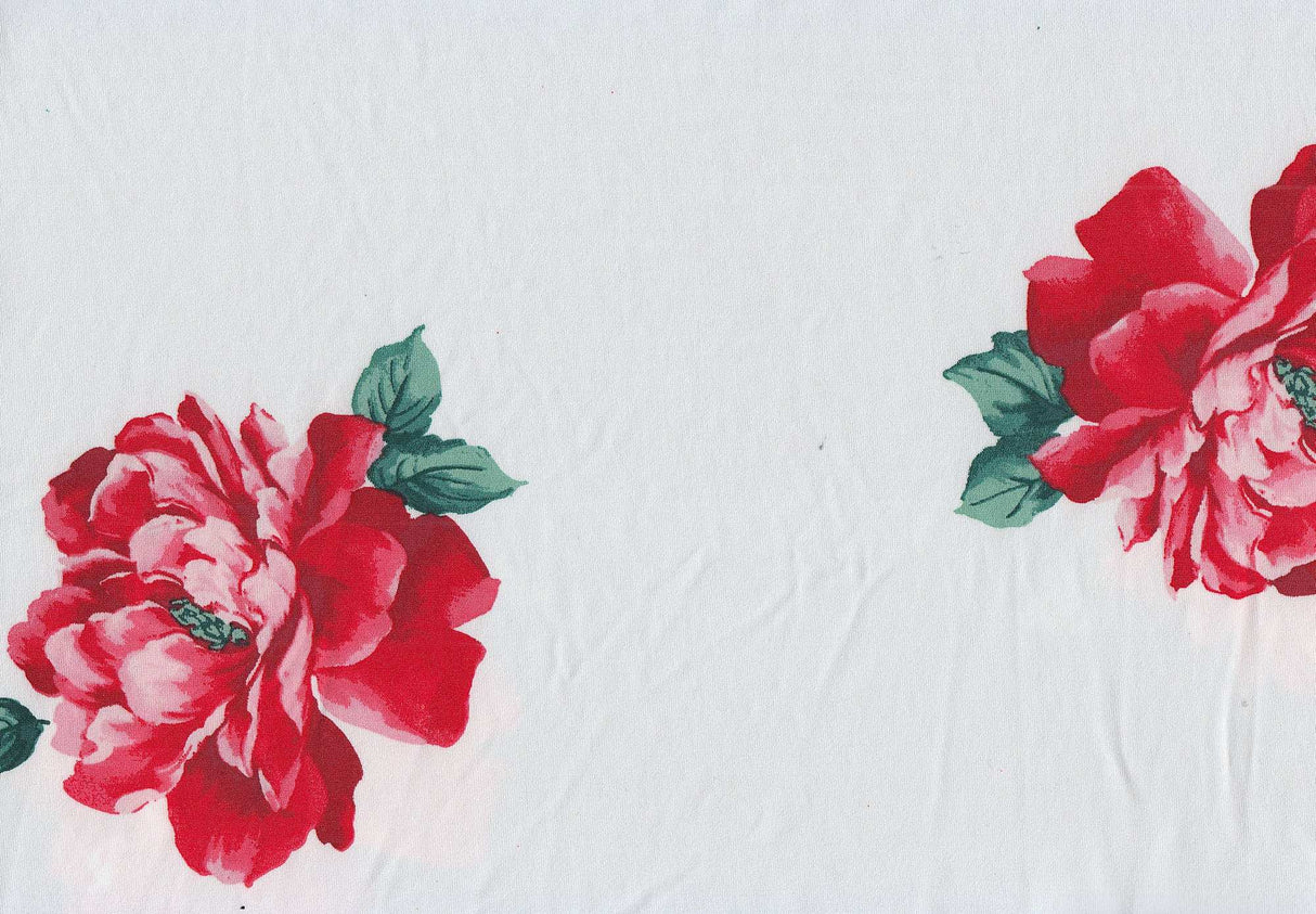 1 Yard DTY Floral Print Stretch Knit Fabric 58/60 Inch Wide