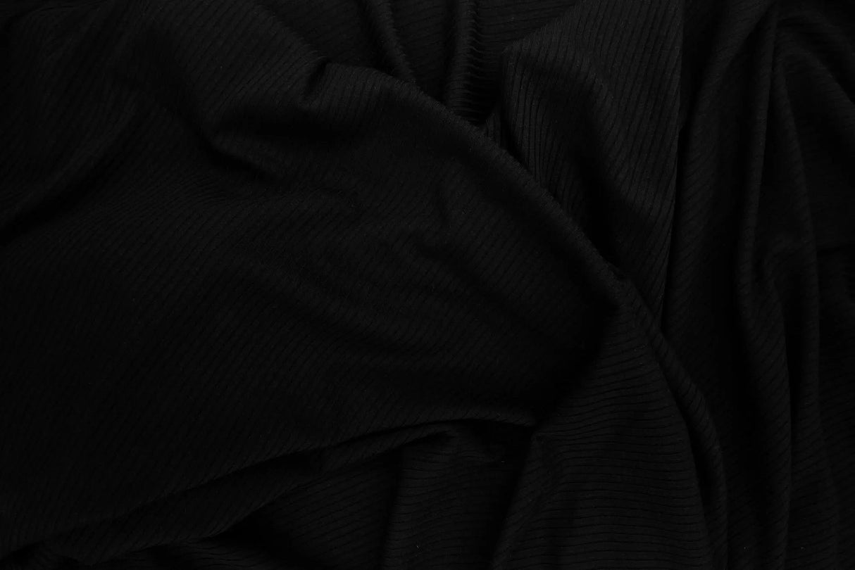 1 Yard Polyester Spandex Rib Knit Fabric Solid Stretch Soft Texture 54/56" Width