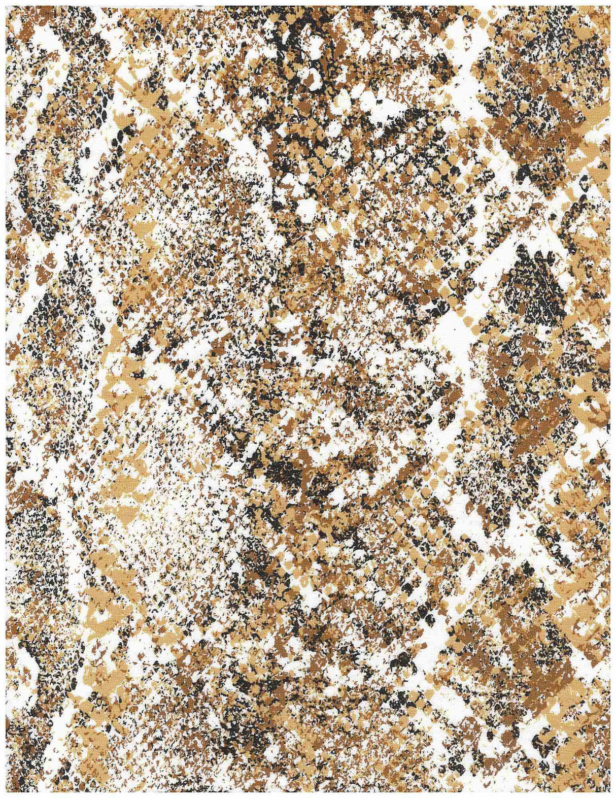 1 Yard Rayon Spandex Jersey Knit Fabric Snake Skin Print Lightweight Stretch 58/60" Width