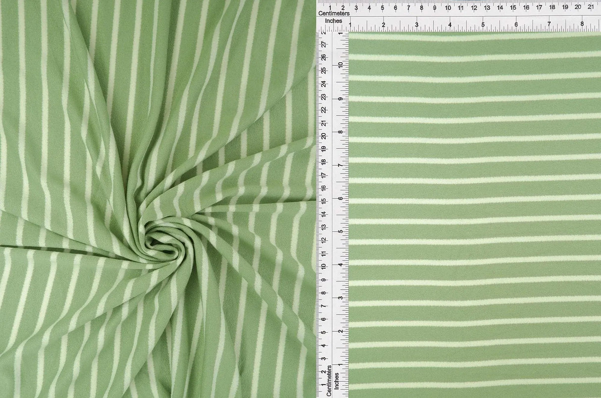 Striped Viscose Crepe Fabric 1 Yard Soft Draping Texture Lightweight 58/60" Wide