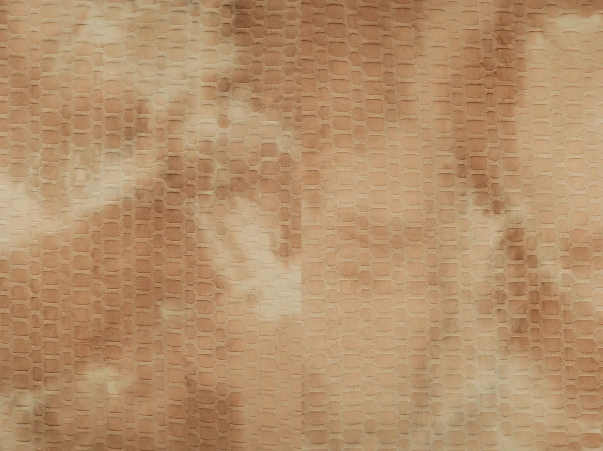 Honeycomb Knit Real Tie Dye Jacquard Fabric 1 Yard Soft Stretch Textured 58/60" Wide