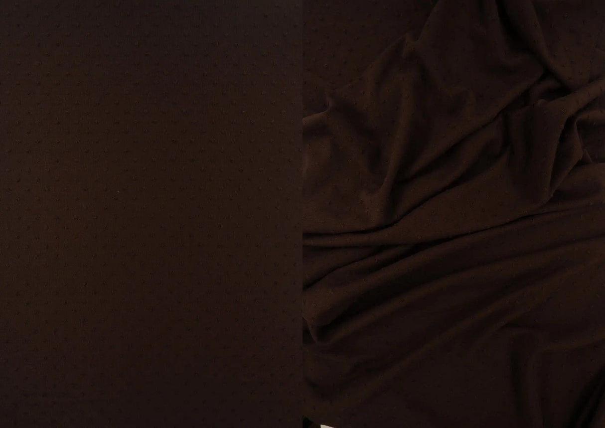 Knit Jacquard Swiss Dot Fabric 1 Yard Stretch Textured Lightweight 58/60" Wide