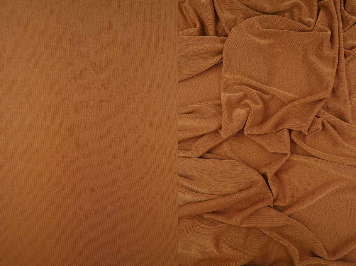 1 Yard Slinky Rib Knit Fabric 1x1 Solid Polyester Spandex Stretch 52/54 Inches