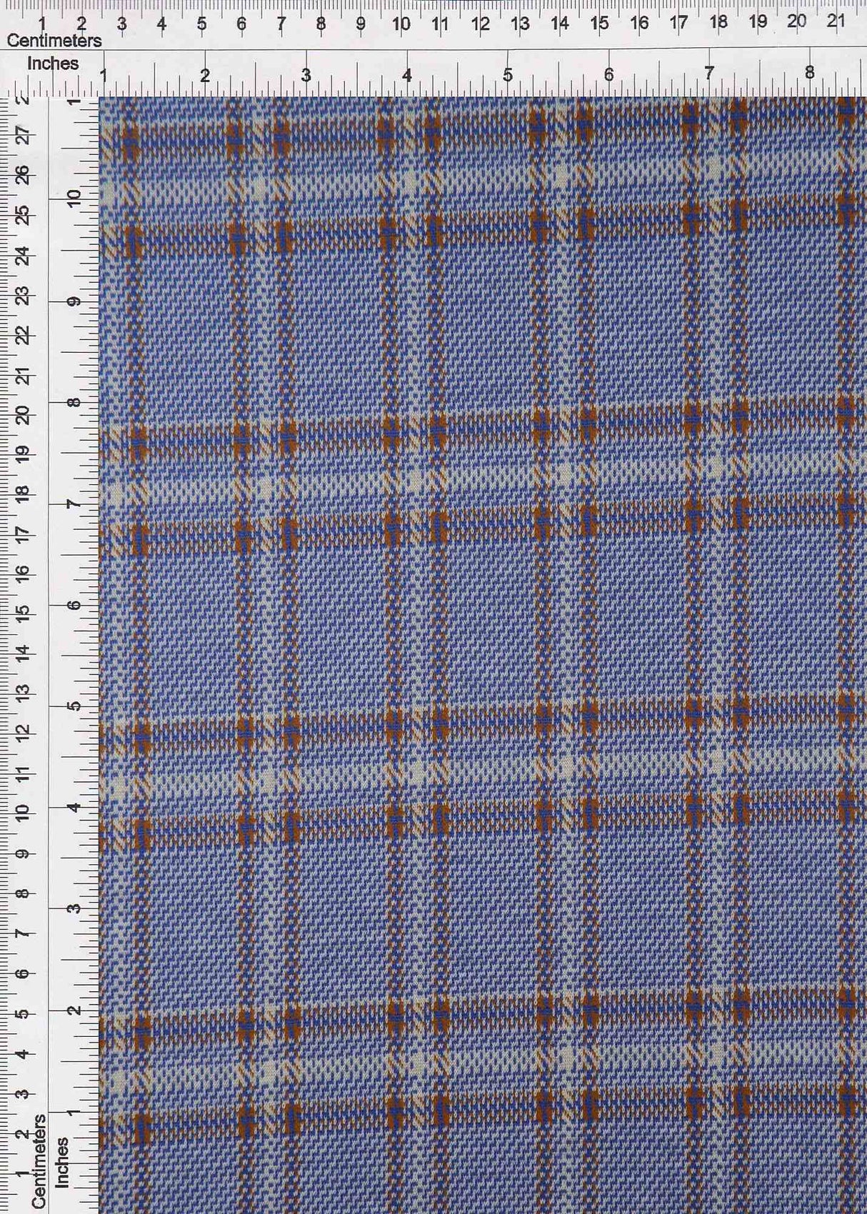 Soft Knit Jacquard Plaid Apparel Fabric Stretch Polyester Spandex 58/60 Inches Wide