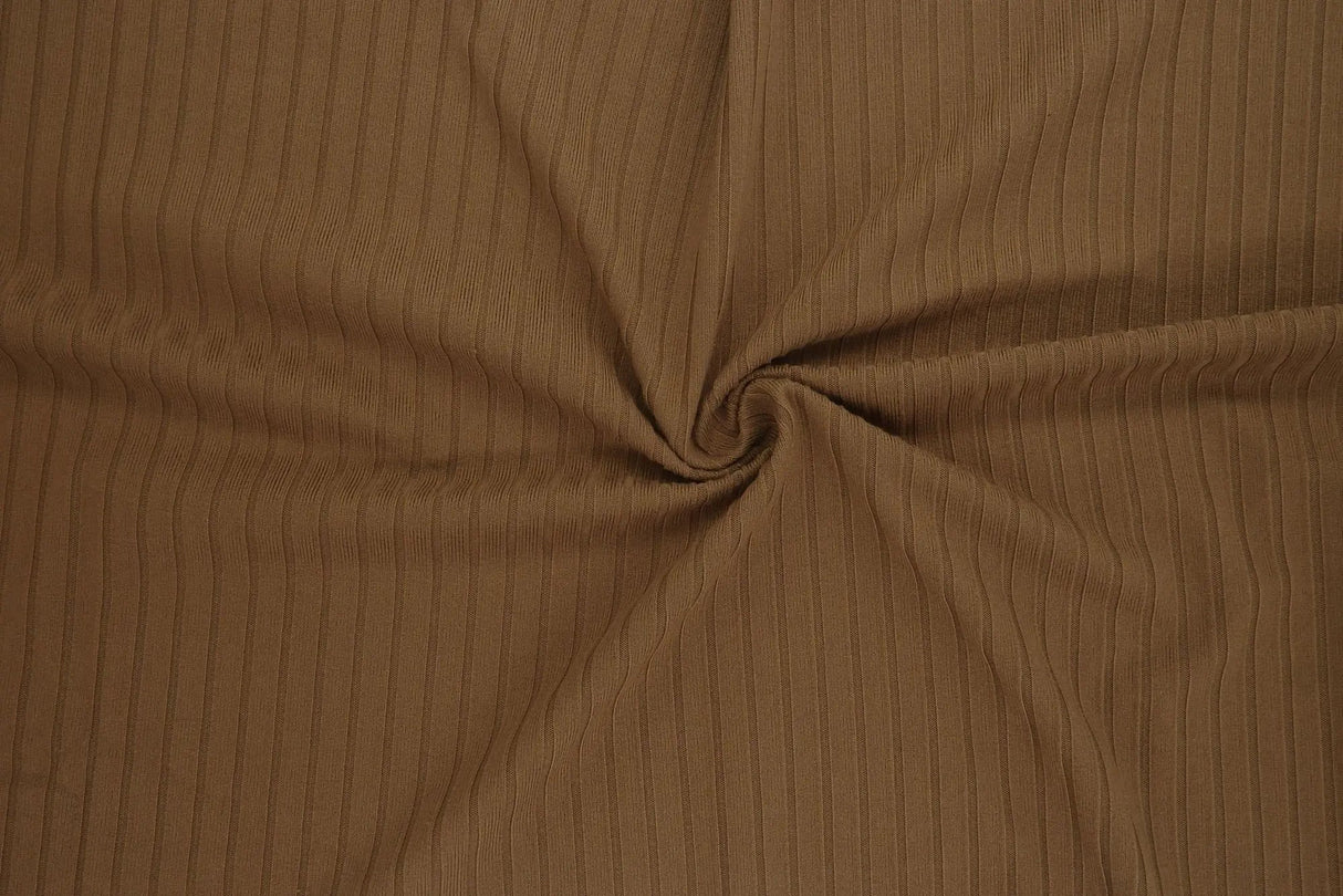 1 Yard 8x3 Yummy Rib Solid Knit Fabric 170 GSM, 58/60'' Wide Polyester Spandex Blend