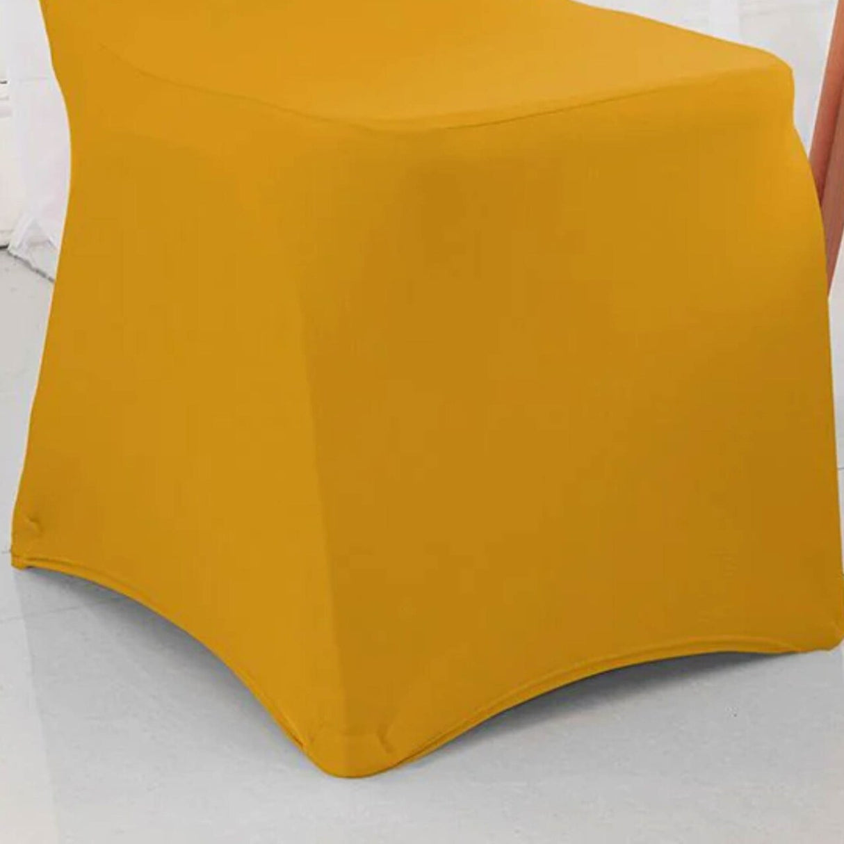 1 Piece Spandex Banquet Chair Cover Gold Stretch Wrinkle Resistant Elegant Event Decor