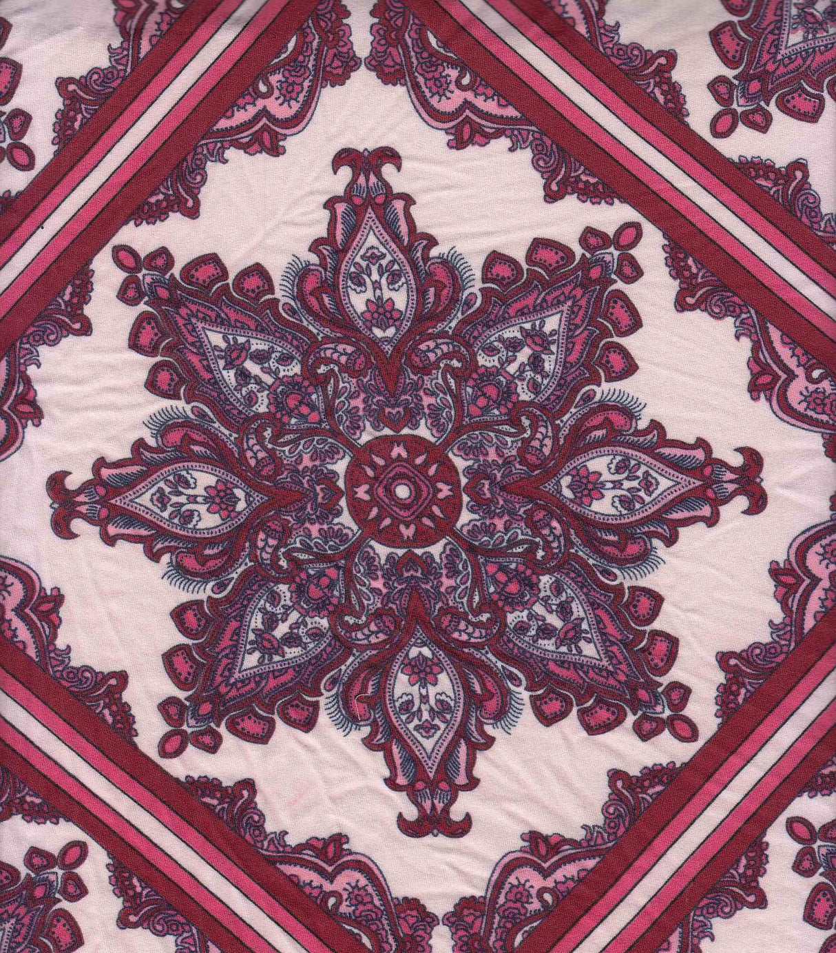 Boho Print Knit Fabric DTY Brushed Soft Stretch Material 58/60" Wide