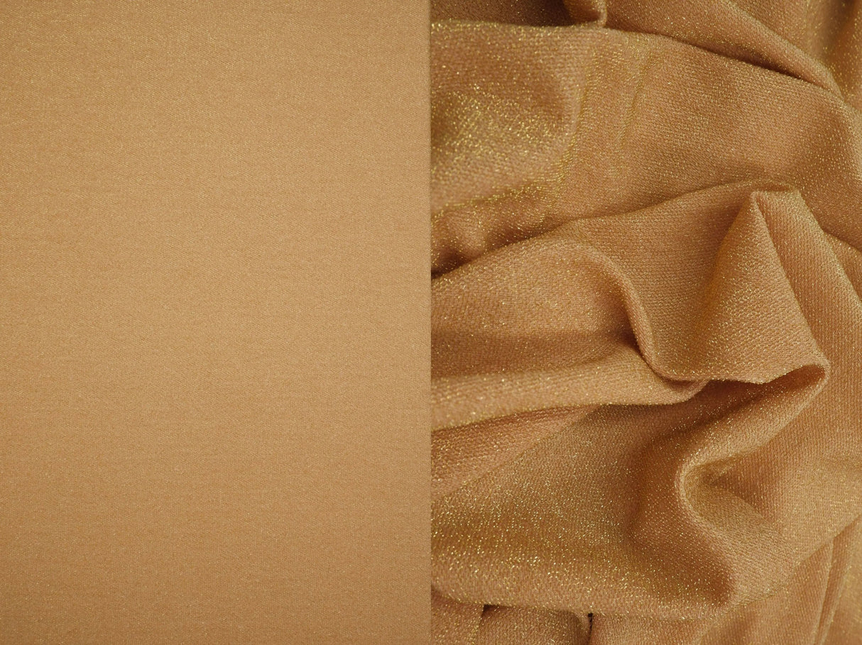 1 Yard Glitter Jersey Knit Fabric with Lurex, 150 GSM, 58/60'' Wide Stretch Blend