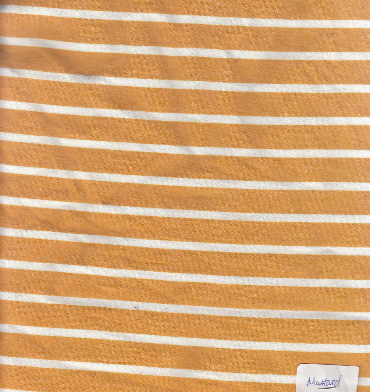 1 Yard French Terry Stripe Print Knit Fabric, 58/60'' Wide Poly Rayon Spandex Blend