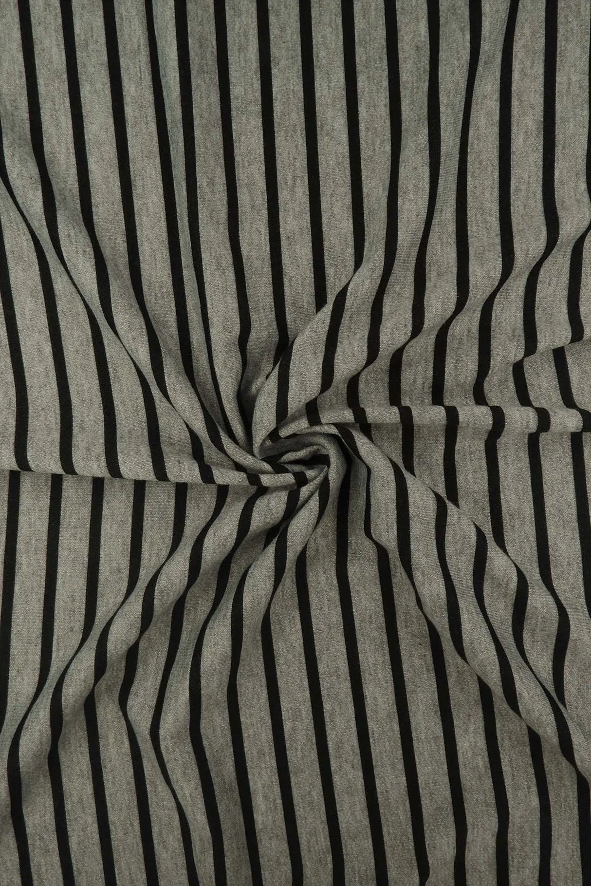 1 Yard French Terry Stripe Print Knit Fabric, 58/60'' Wide Poly Rayon Spandex Blend