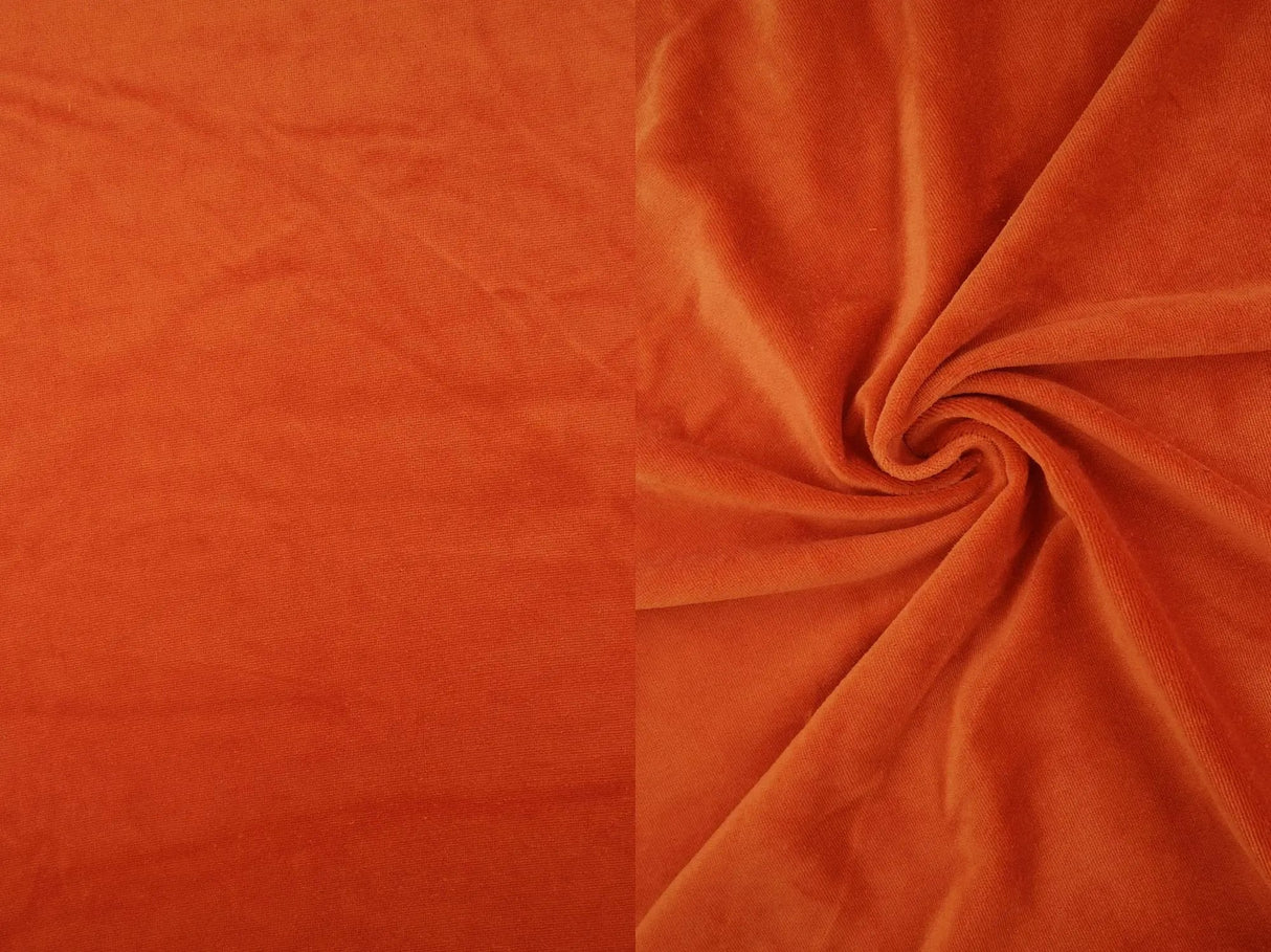 1 Yard Solid Velour Stretch Fabric Soft Plush 58/60 Inches Wide